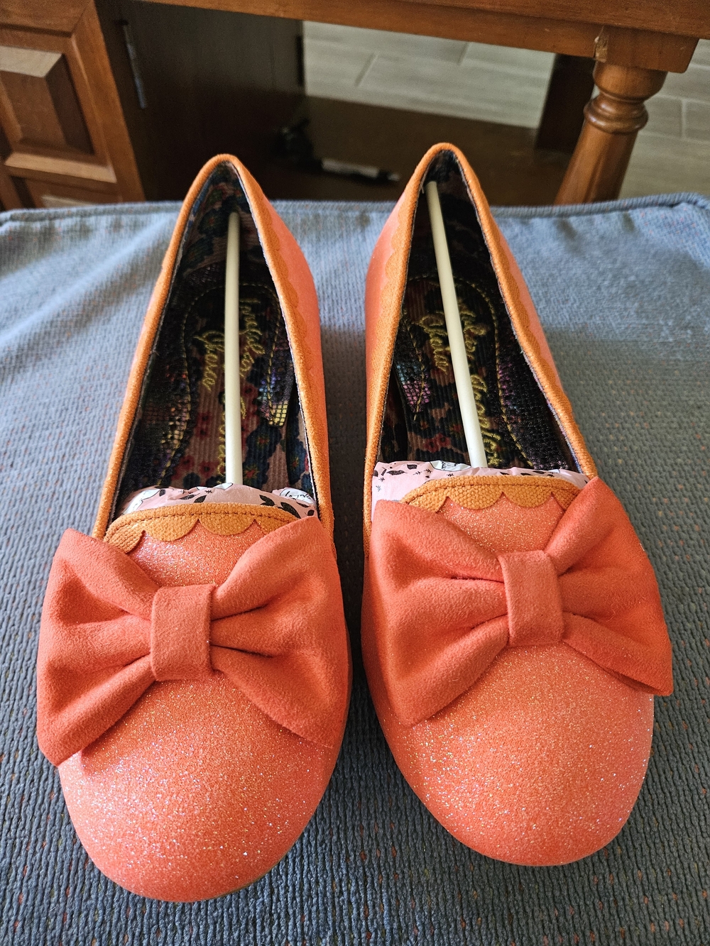 Irregular Choice Majorette Orange Nwt Eu 40w Glittery Sparkle